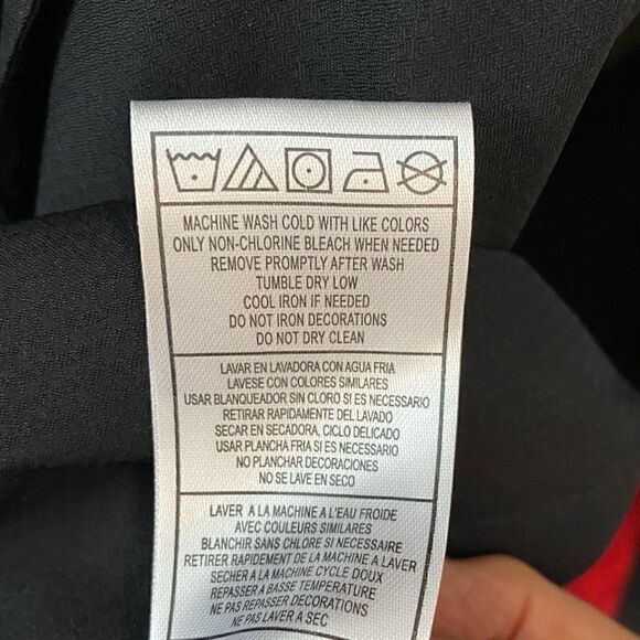 RBK Sz L Black Red Chicago Indian Logo Blackhawks Hockey Windbreaker Jacket - Picture 11 of 12